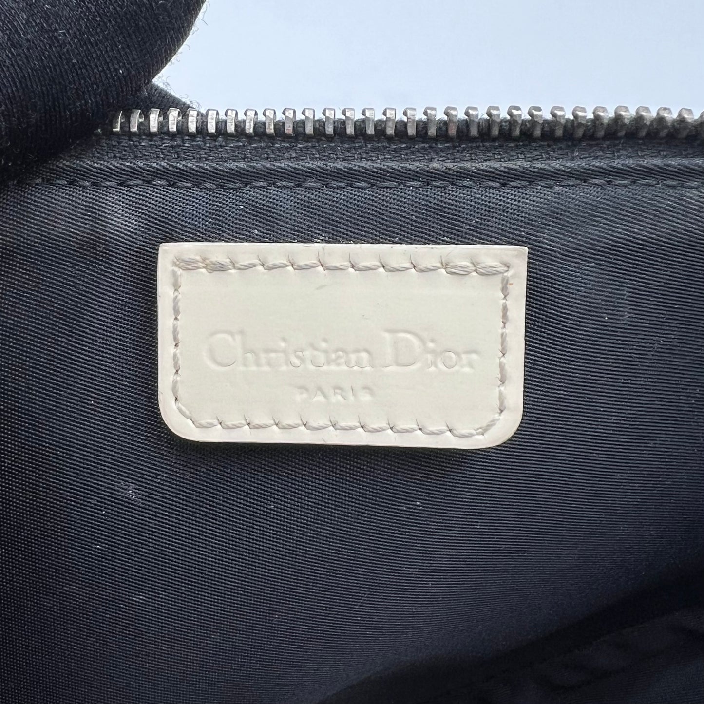 Christian Dior Black Monogram PVC Mini Saddle Pochette