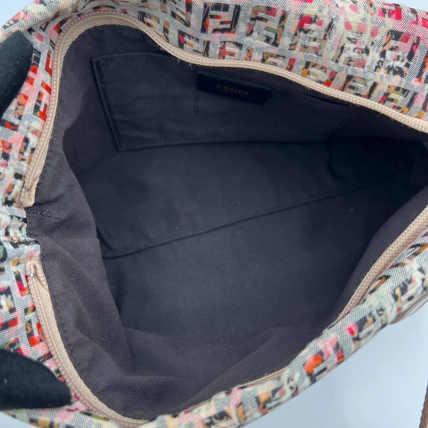 Fendi Multicolor Zucchino Floral Tote