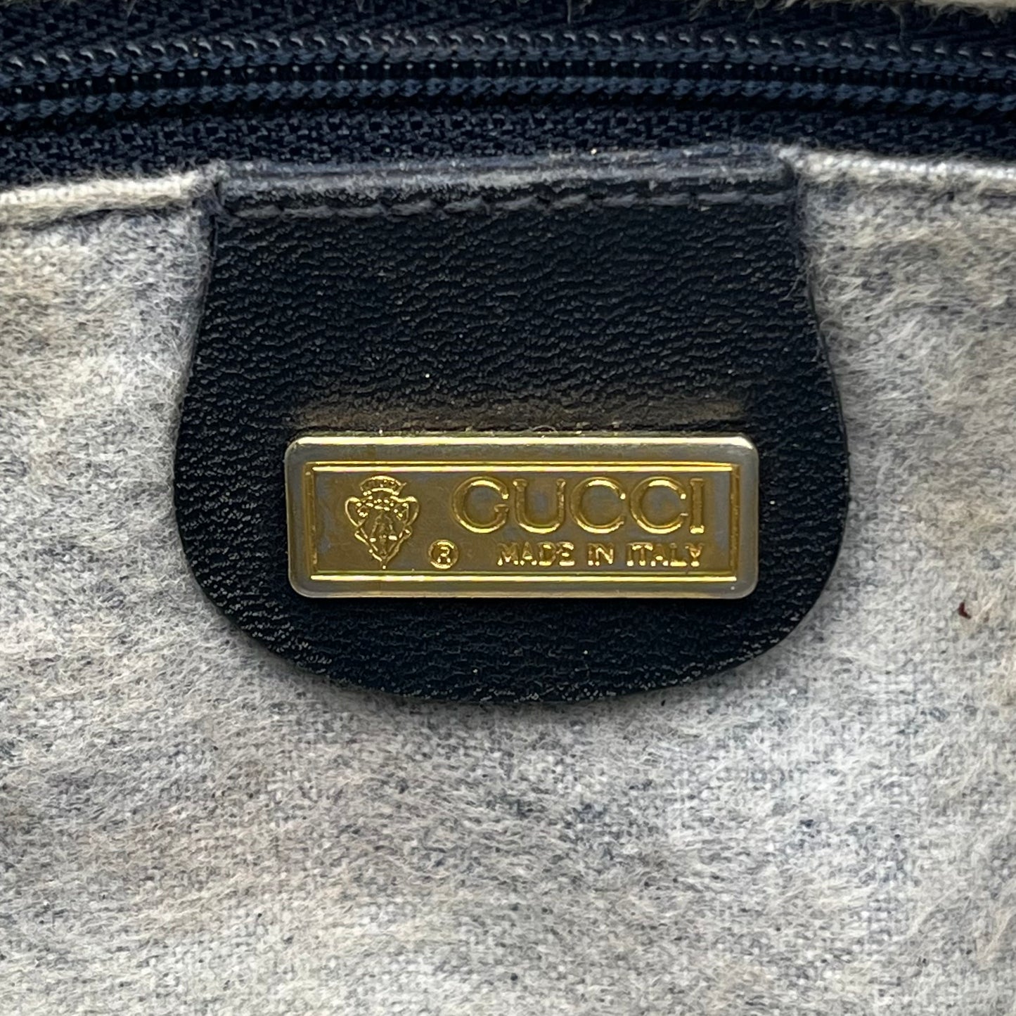 Gucci Vintage Dark Blue Micro GG PVC Crossbody