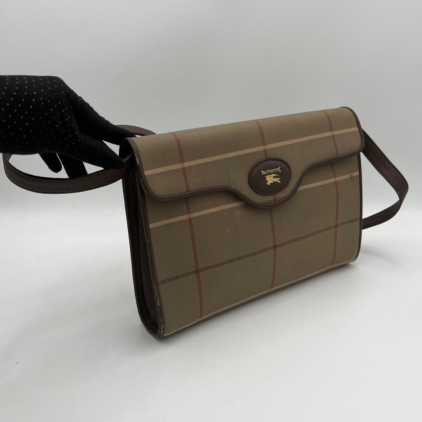 Burberry Vintage Cloth Flap Crossbody