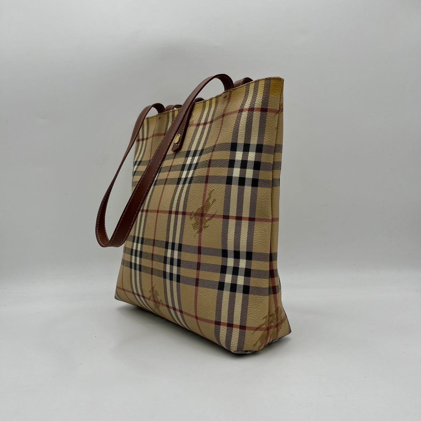 Burberry Haymarket Snap Tote