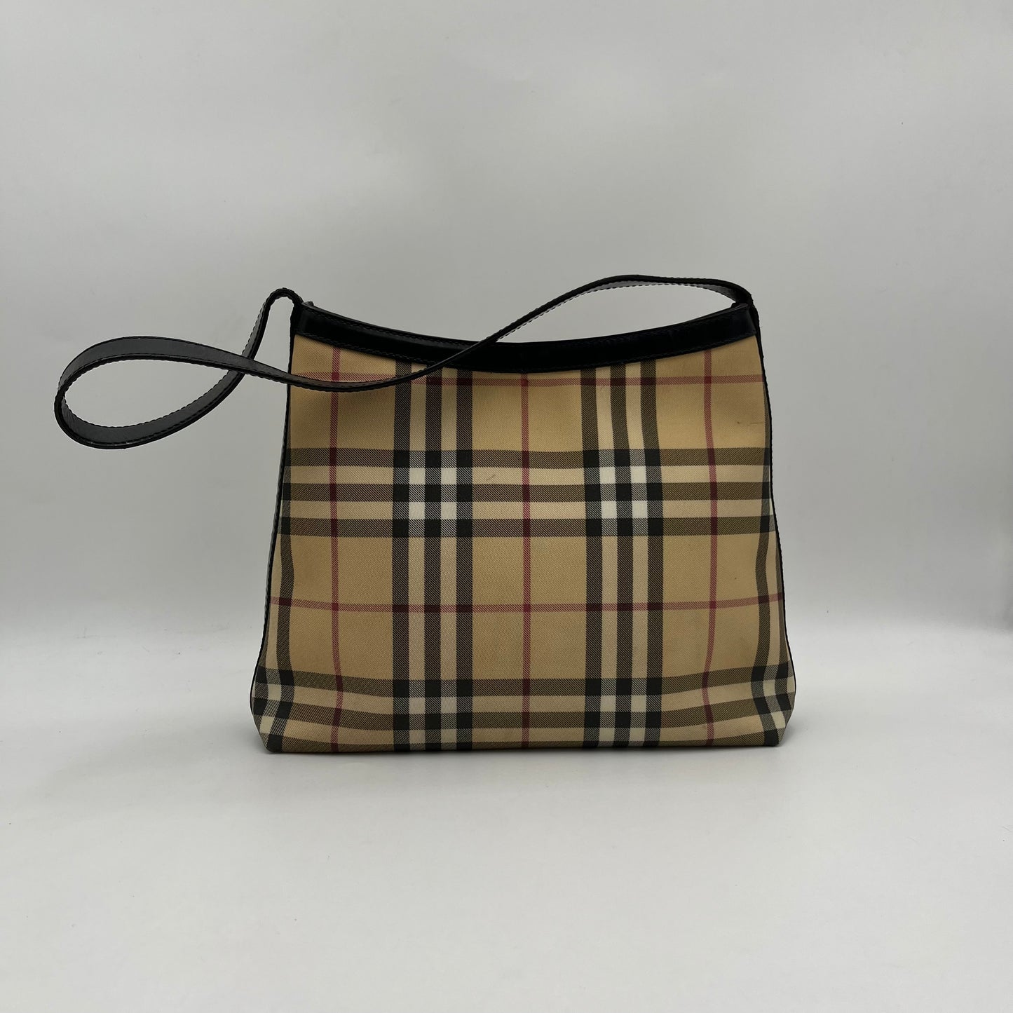Burberry Nova PVC Hobo Shoulder Bag