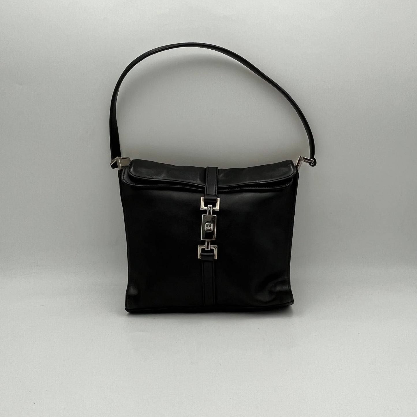 Gucci Black Leather Jackie Shoulder Bag