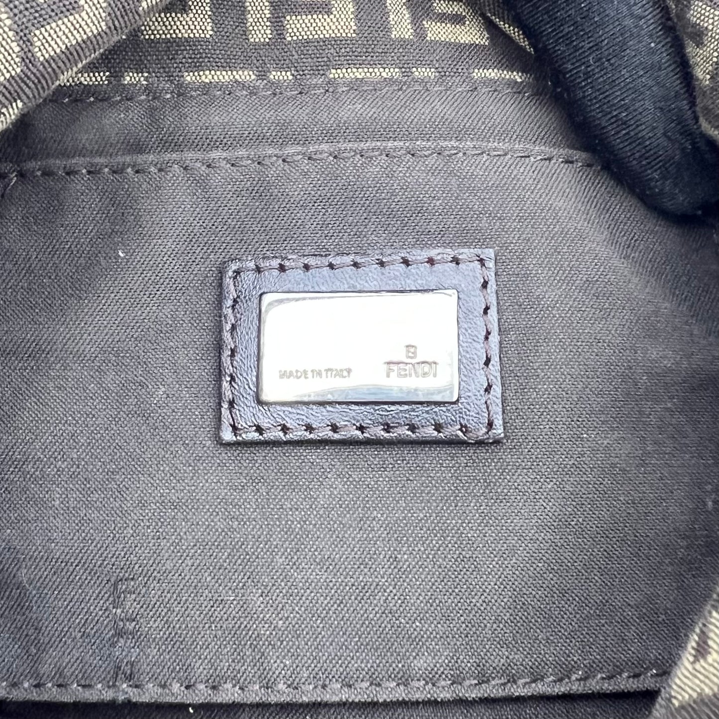Fendi Brown Zucchino Mini Mamma Baguette