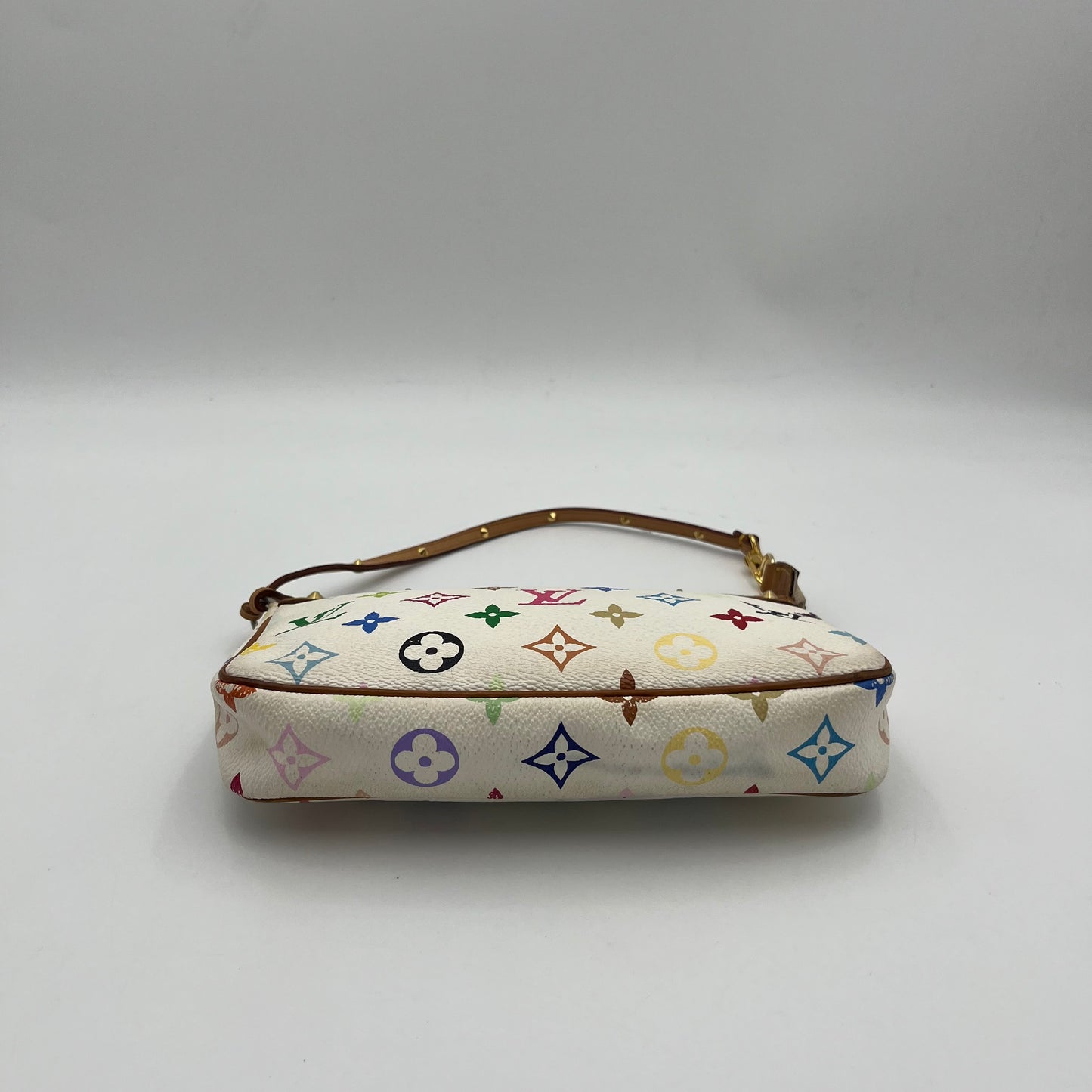 LV Takashi Murakami White Multicolor Pochette