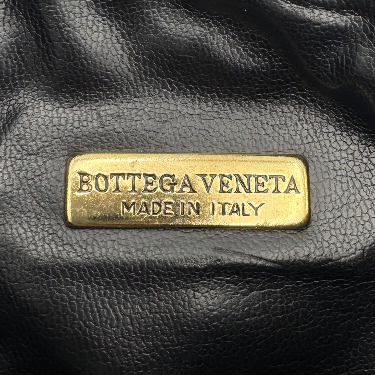 Bottega Veneta Black Intrecciato Leather Zip Pouch