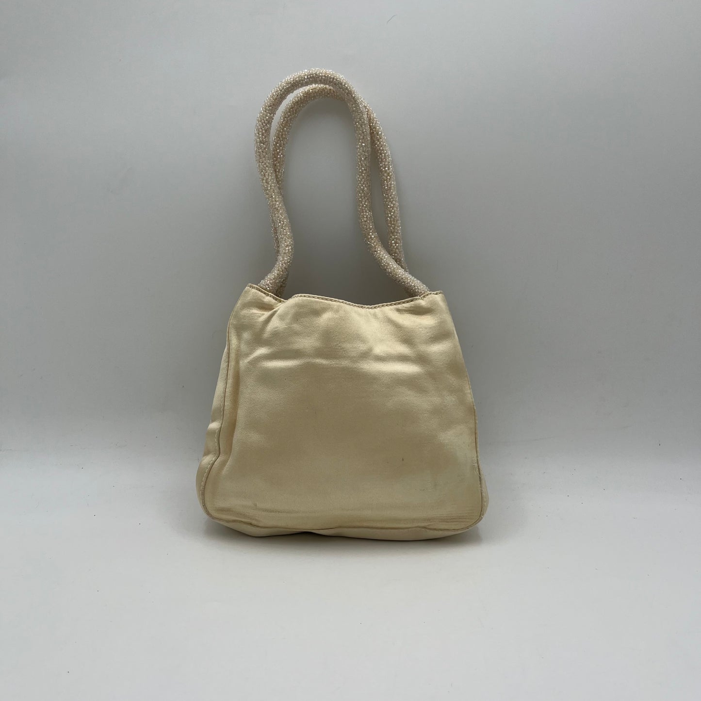 Gucci Beige Silk Beaded Mini Handbag