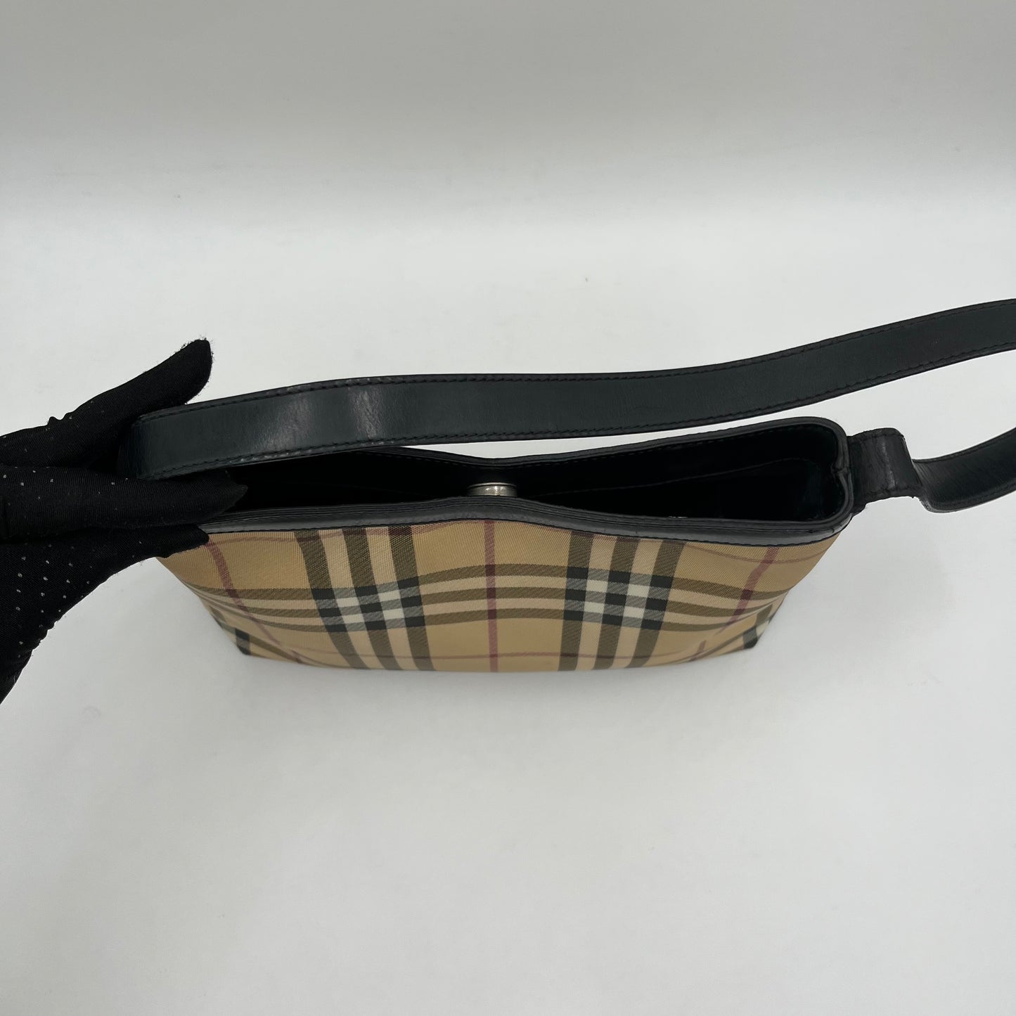 Burberry Nova PVC Hobo Shoulder Bag