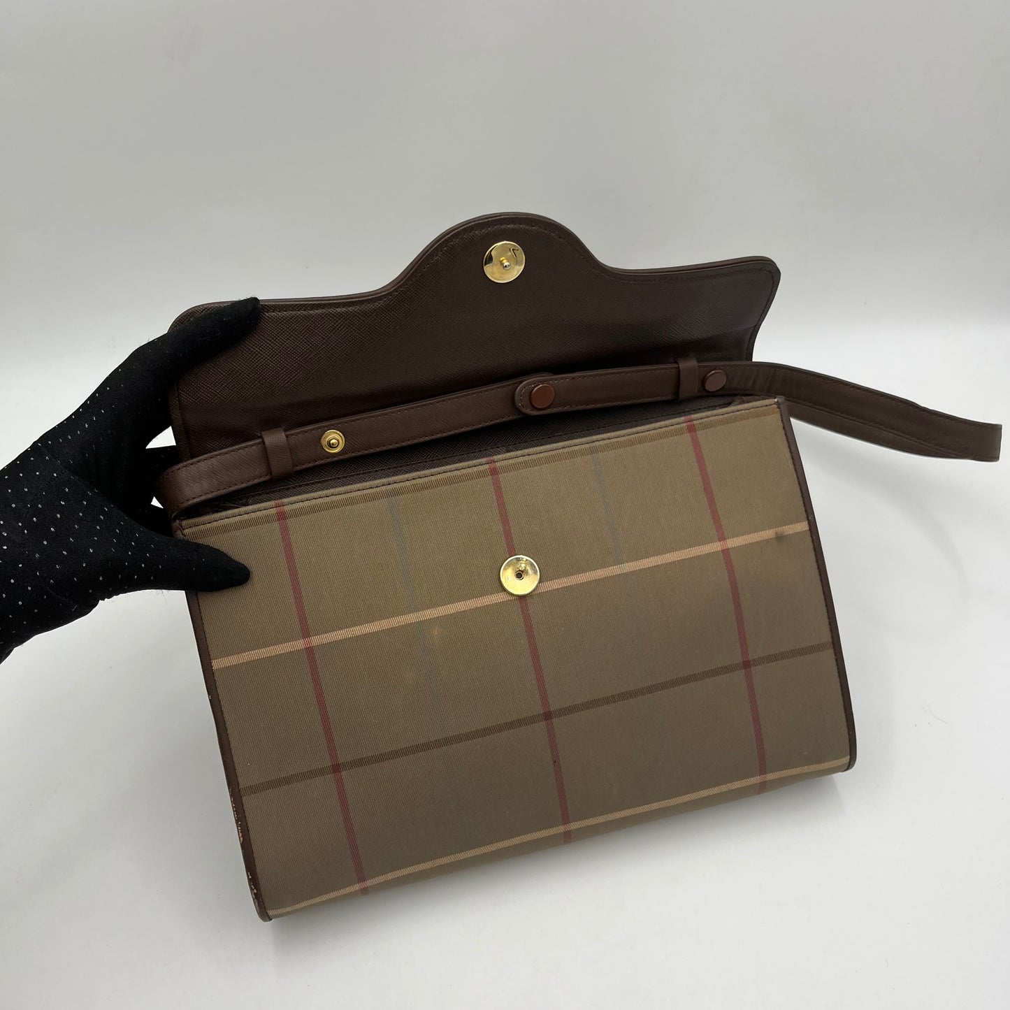 Burberry Vintage Cloth Flap Crossbody