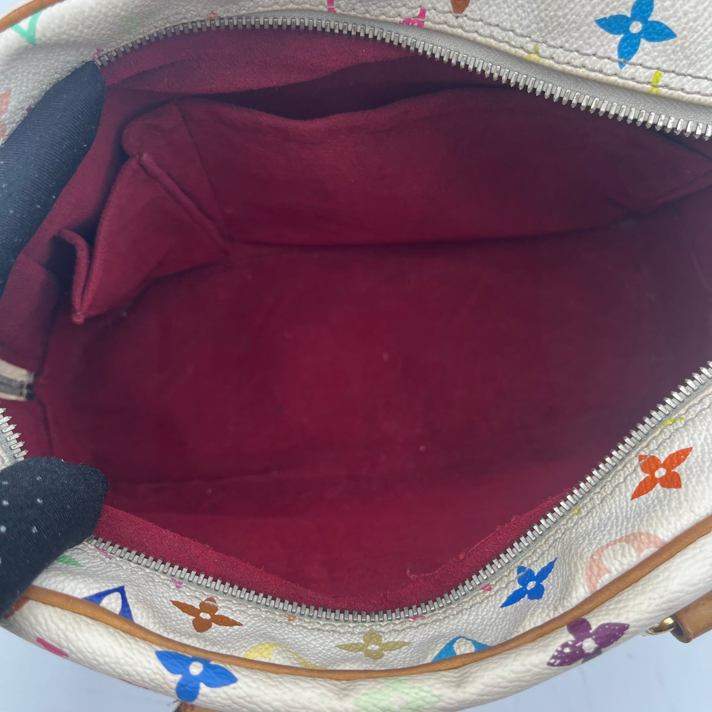 LV White Multicolor Trouville