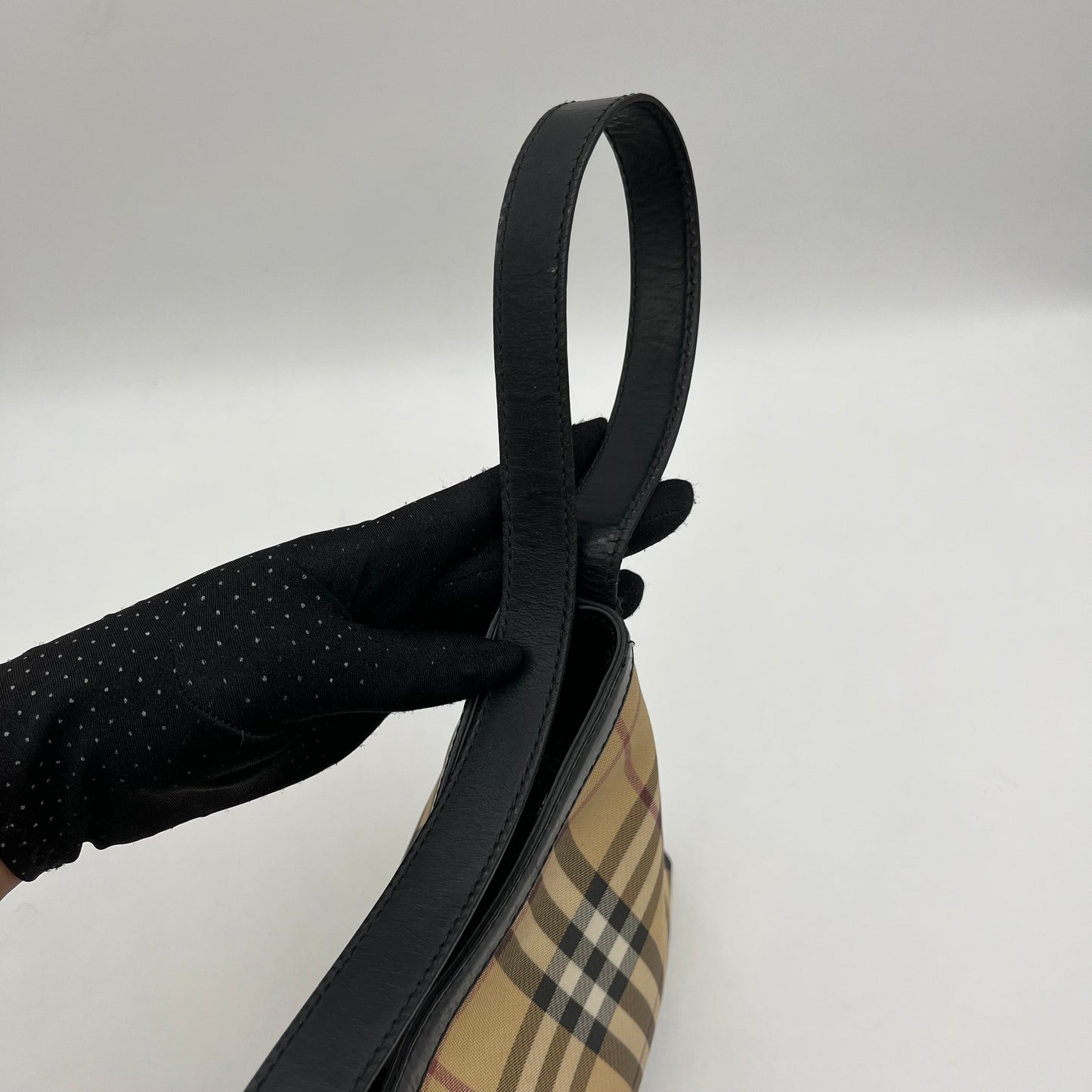 Burberry Nova PVC Hobo Shoulder Bag