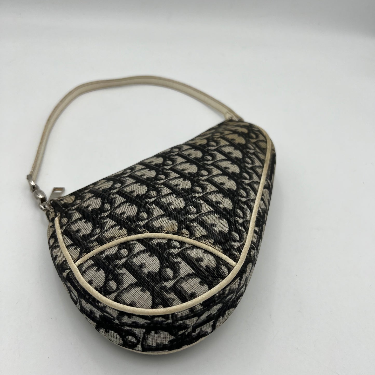 Christian Dior Black Monogram PVC Mini Saddle Pochette