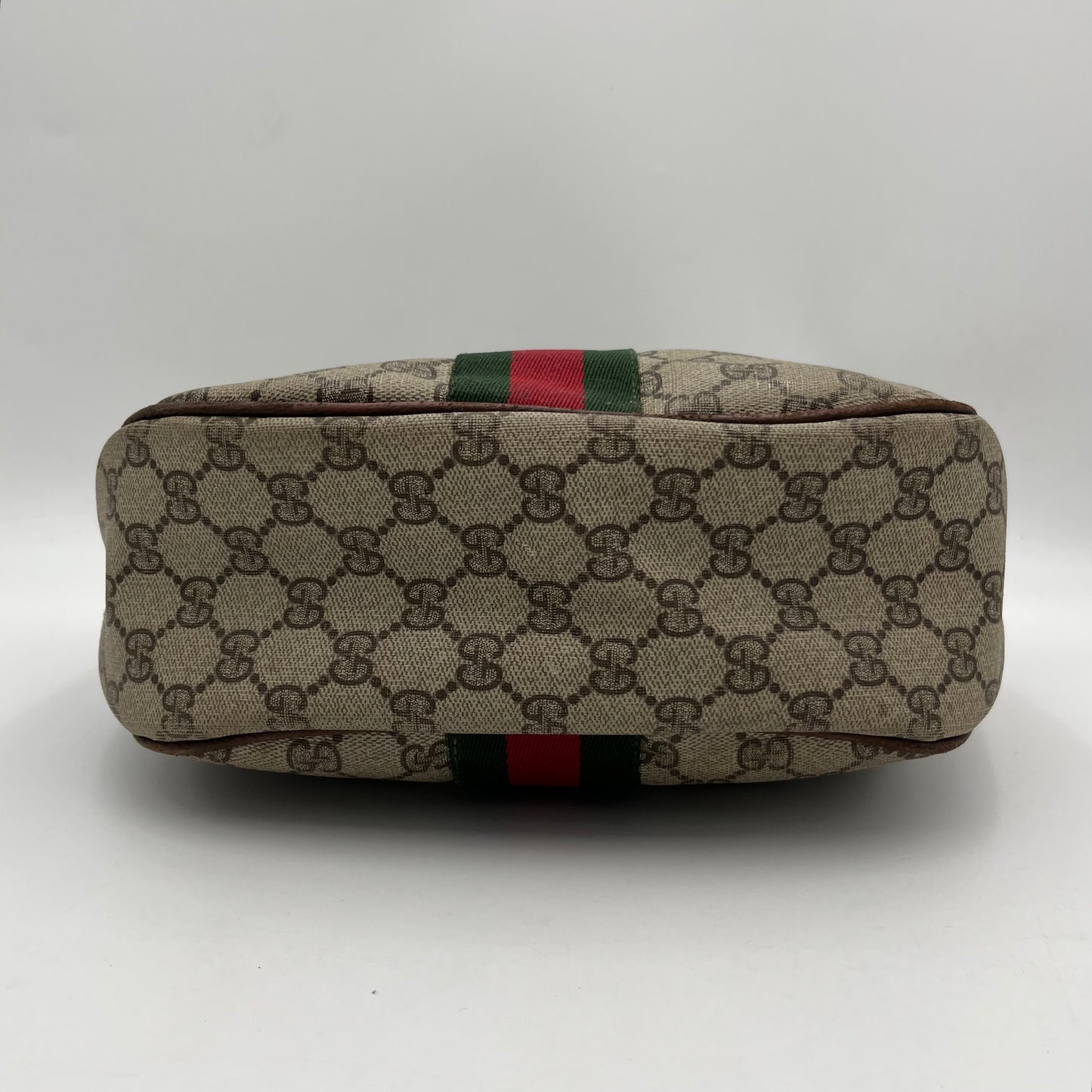 Gucci Vintage Monogram Sherryline Half Moon Shoulder Sling Bag