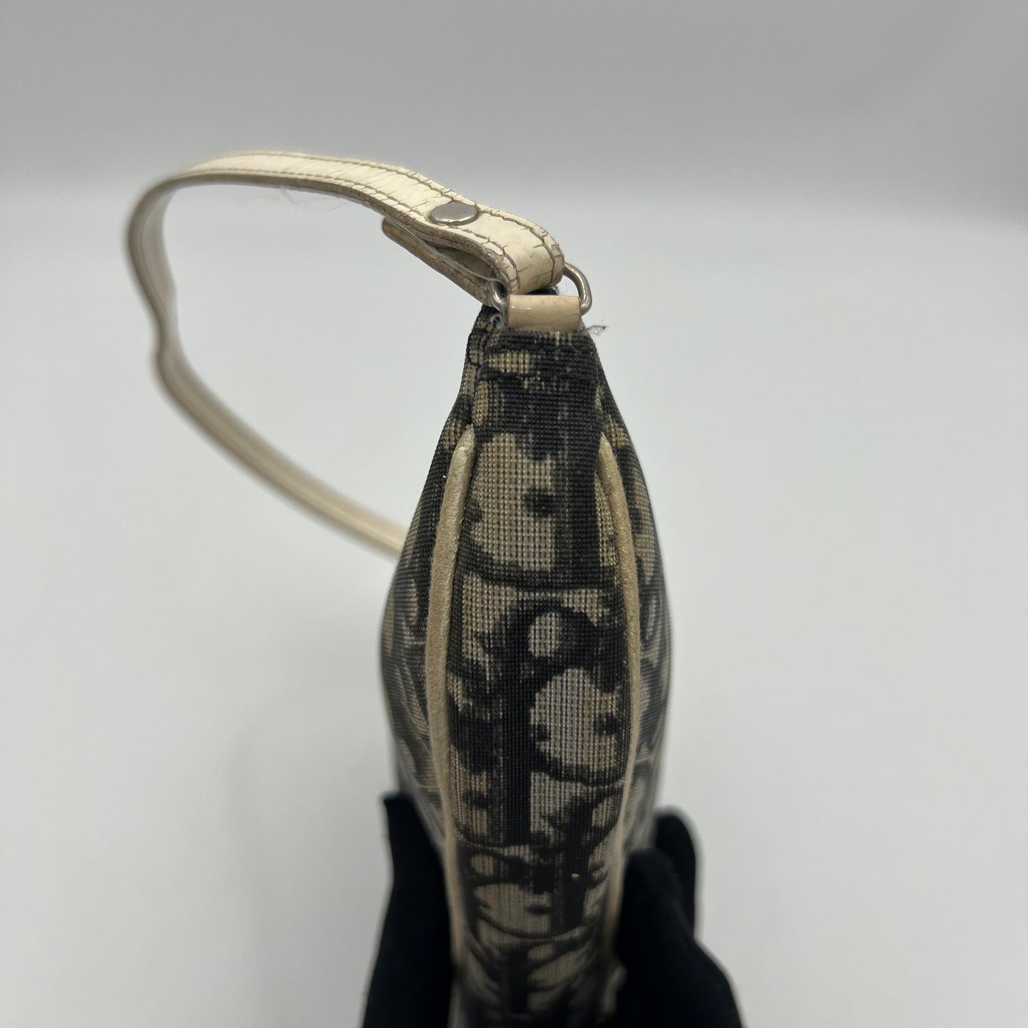 Christian Dior Black Monogram PVC Mini Saddle Pochette