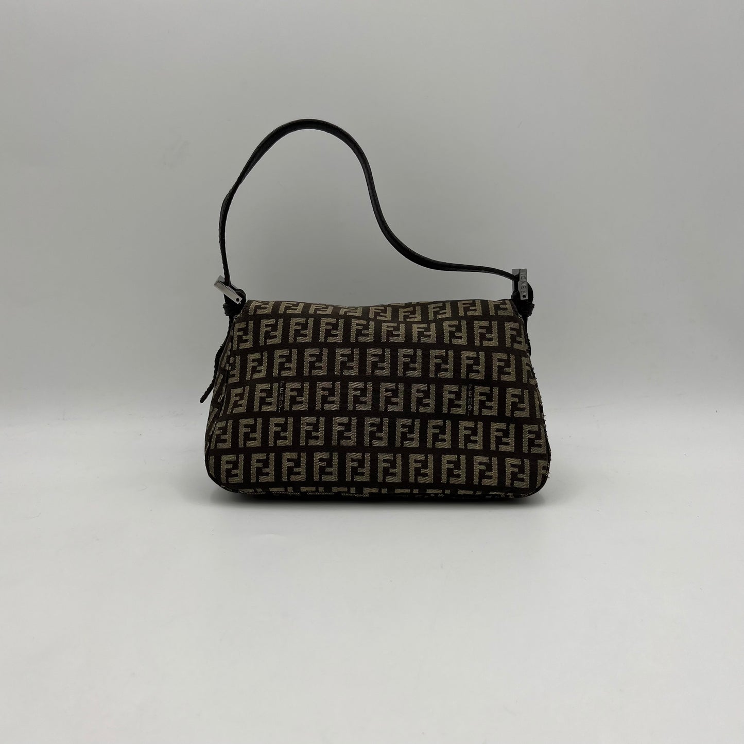 Fendi Brown Zucchino Mini Mamma Baguette