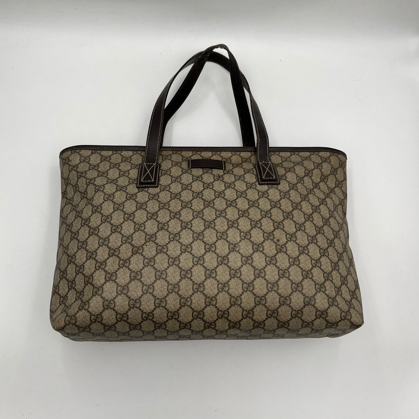 Gucci Monogram PVC Zip Large Tote