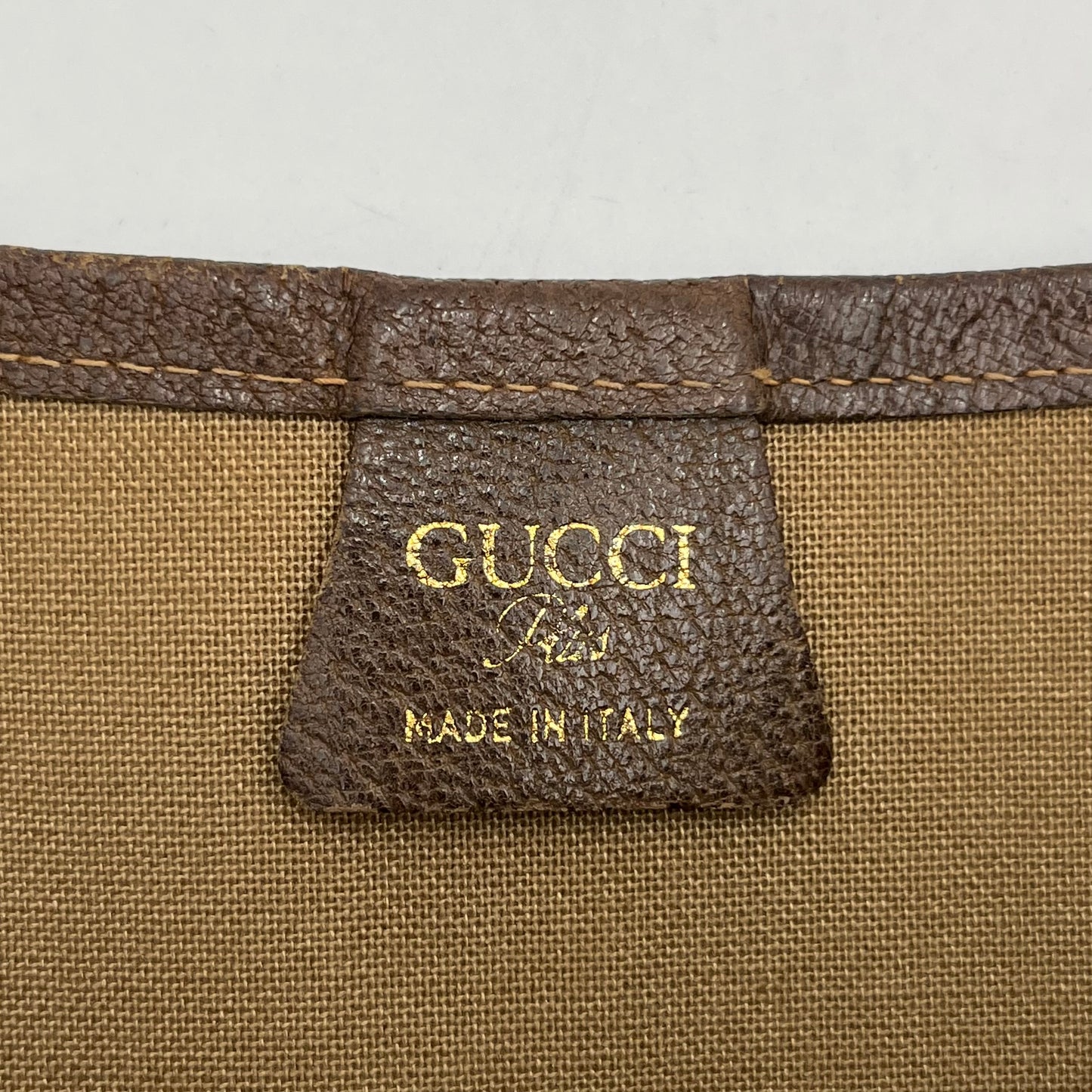 Gucci Plus Monogram PVC Sherryline Vertical Tote