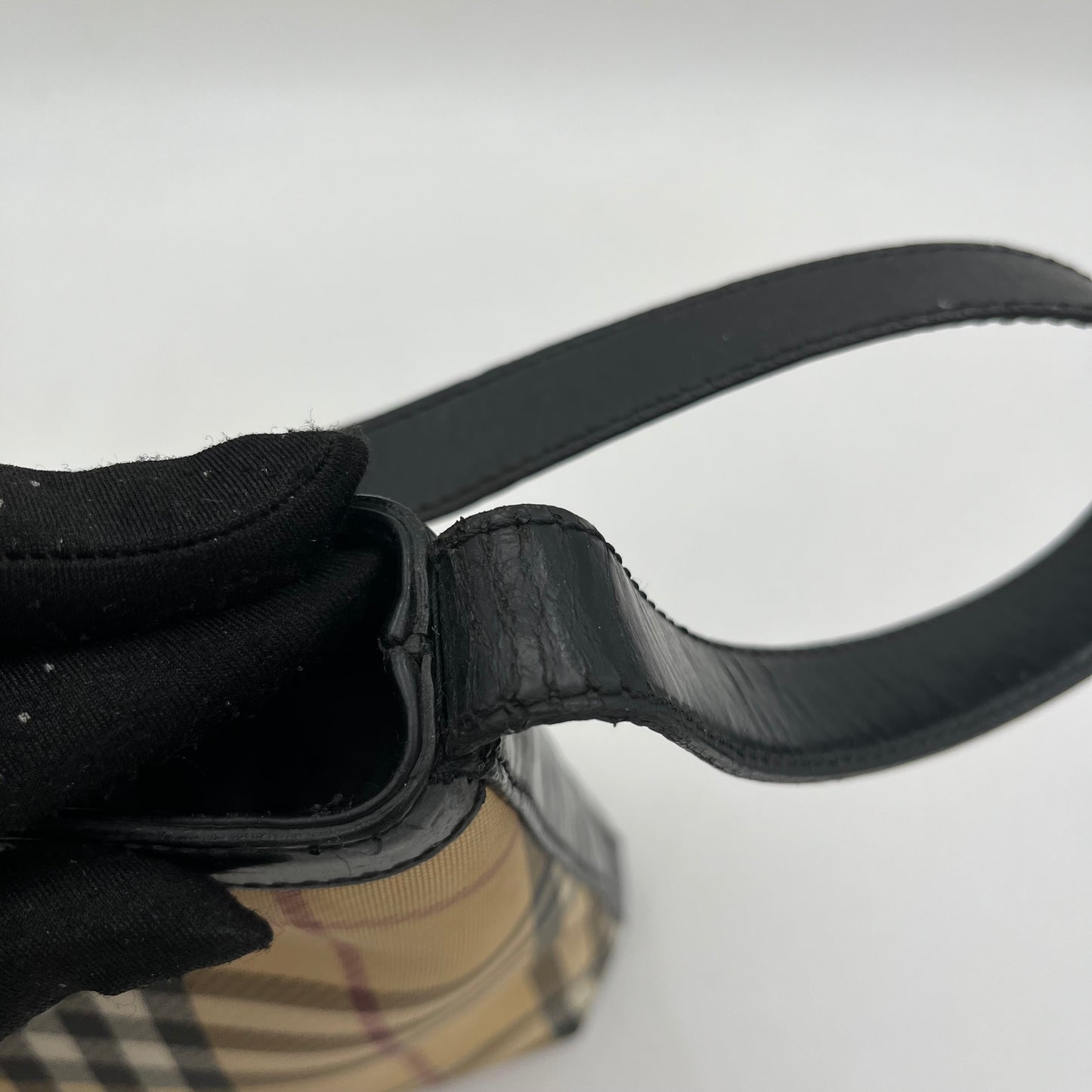 Burberry Nova PVC Hobo Shoulder Bag