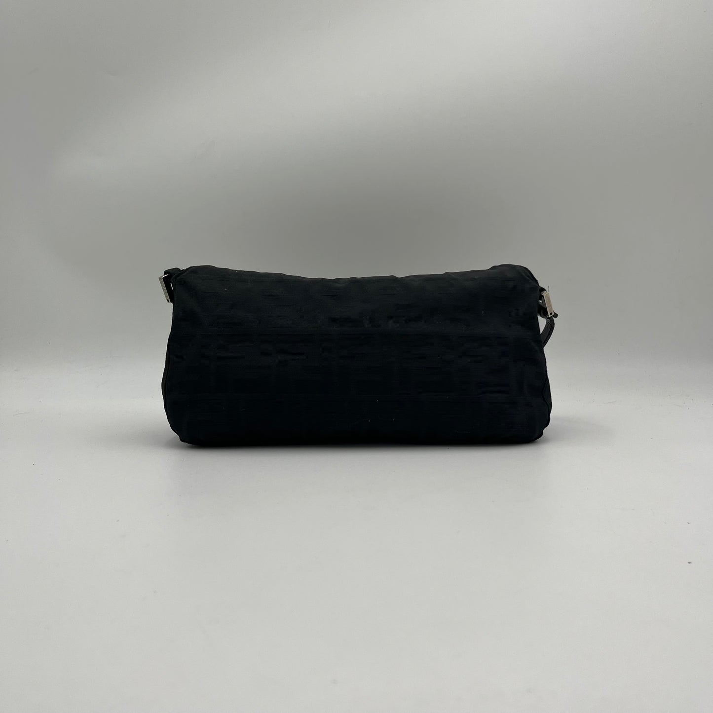 Fendi Black Zucca Baguette