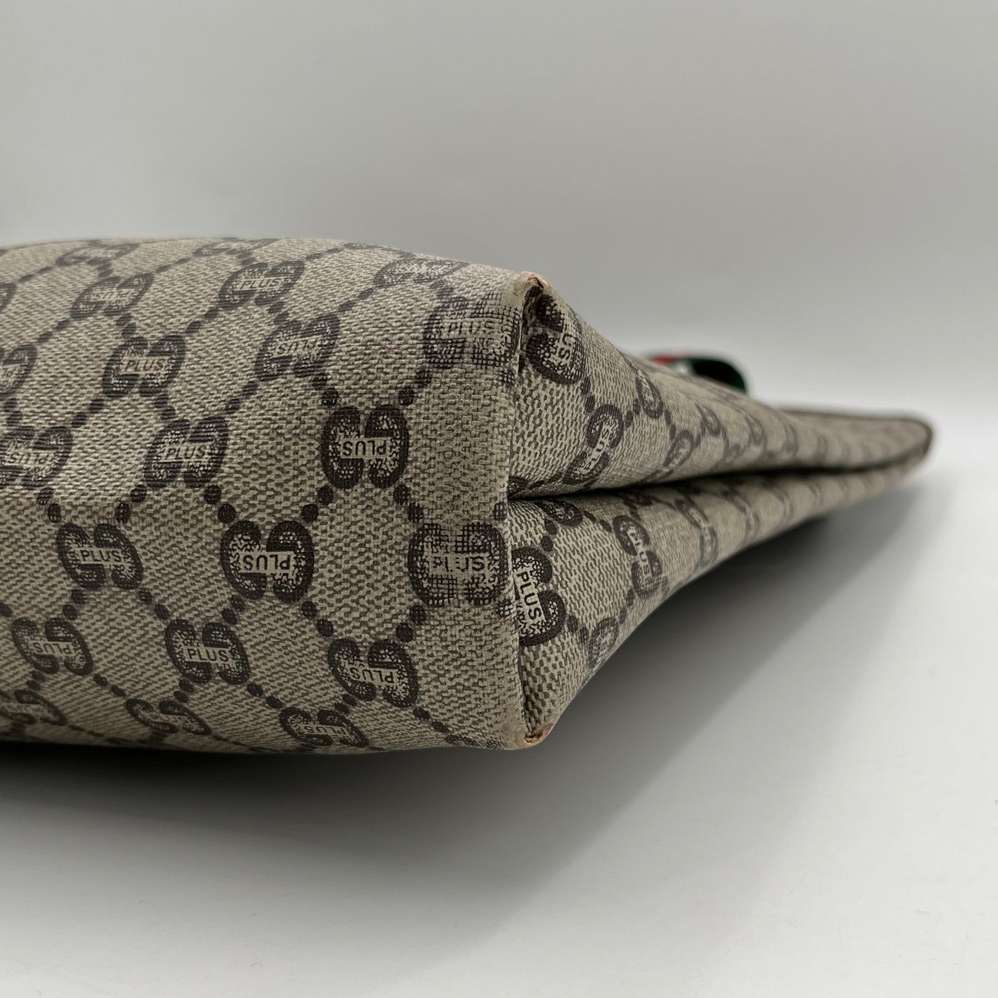 Gucci Plus Monogram PVC Sherryline Vertical Tote
