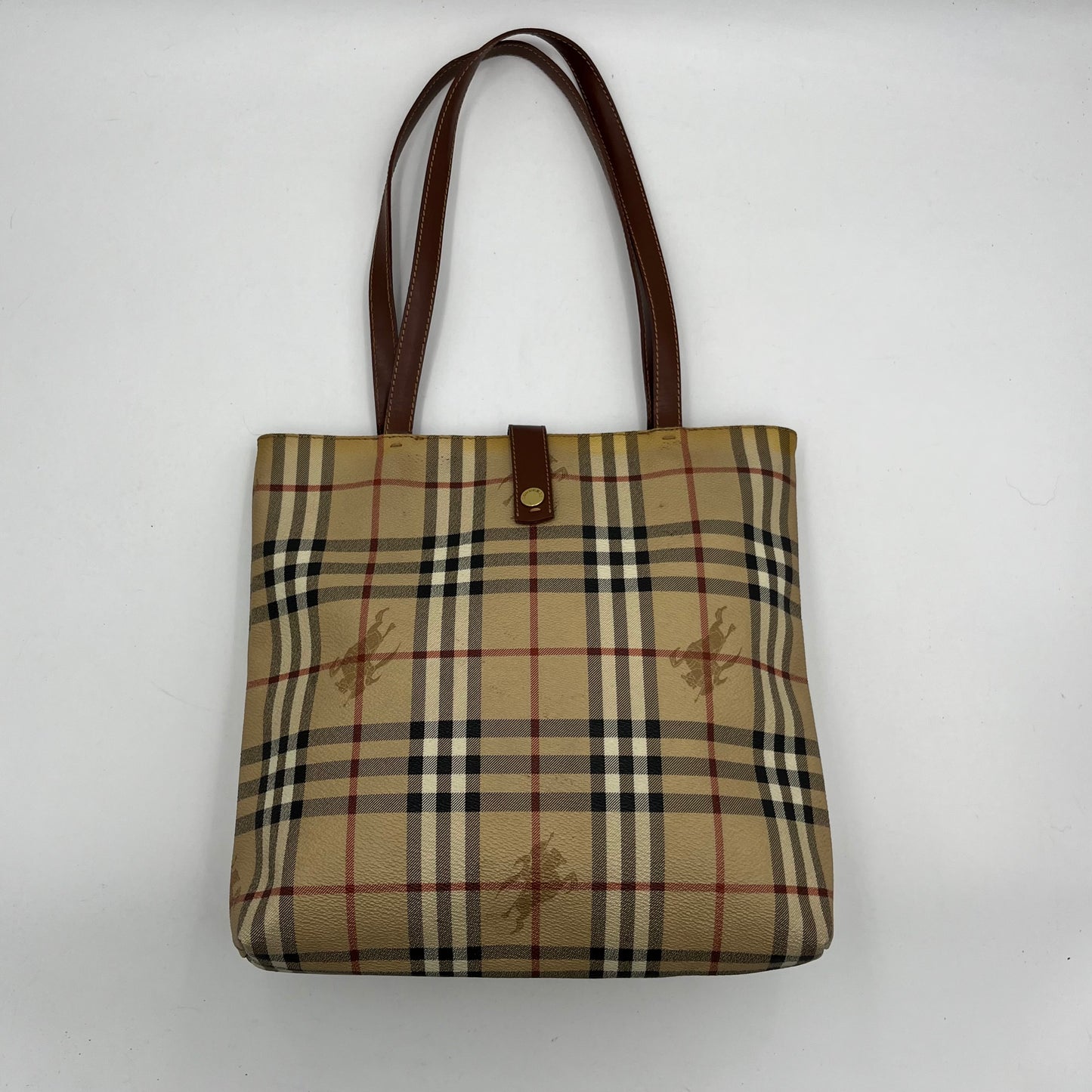 Burberry Haymarket Snap Tote