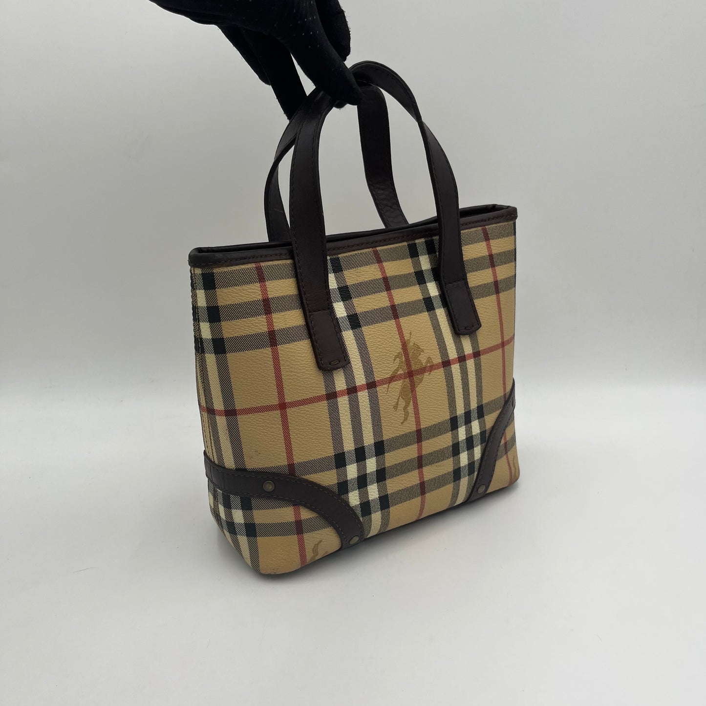 Burberry Haymarket Small Handbag