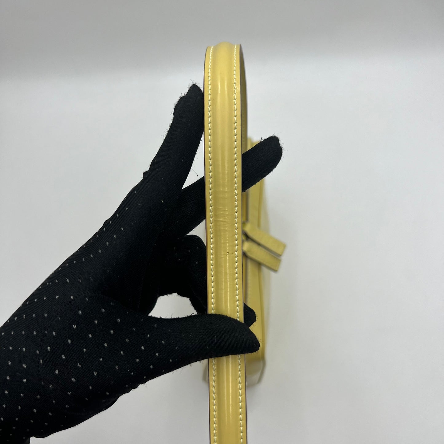 Gucci Yellow Patent Shoulder Bag