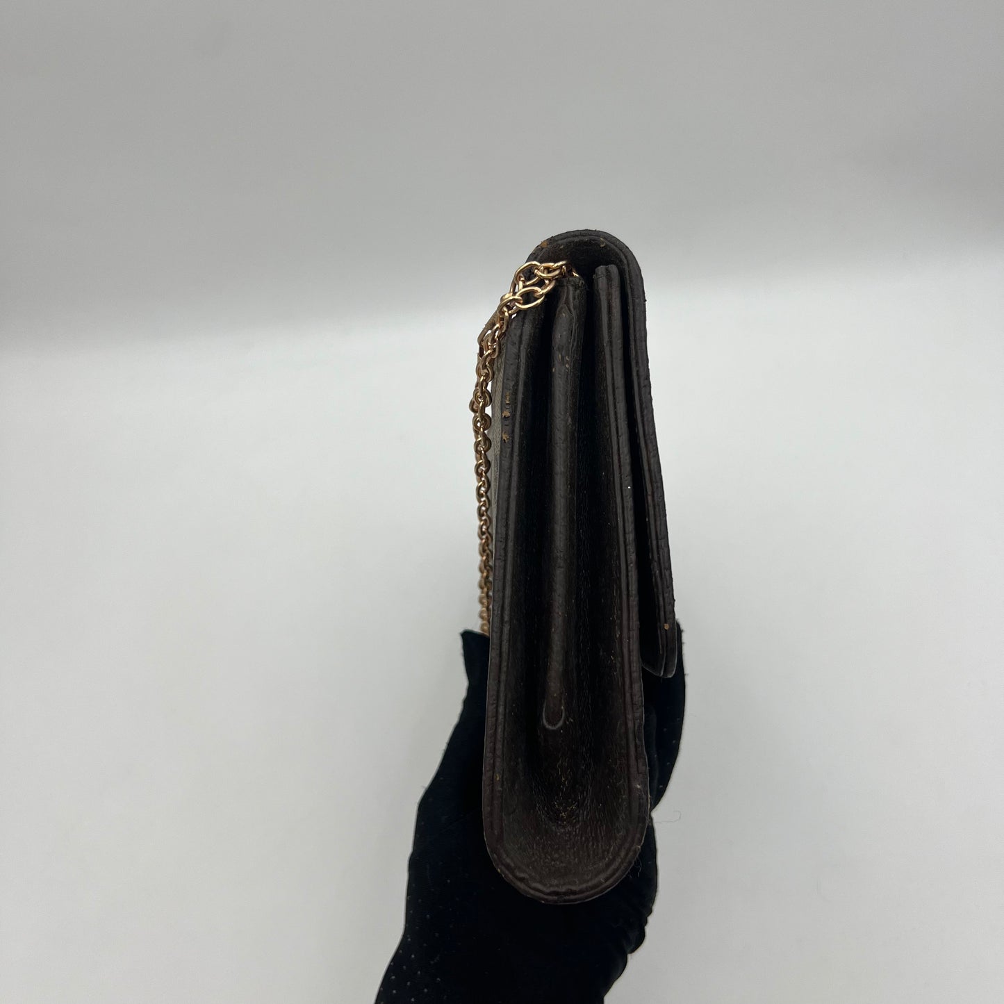 Gucci Monogram PVC Flap Clutch Crossbody