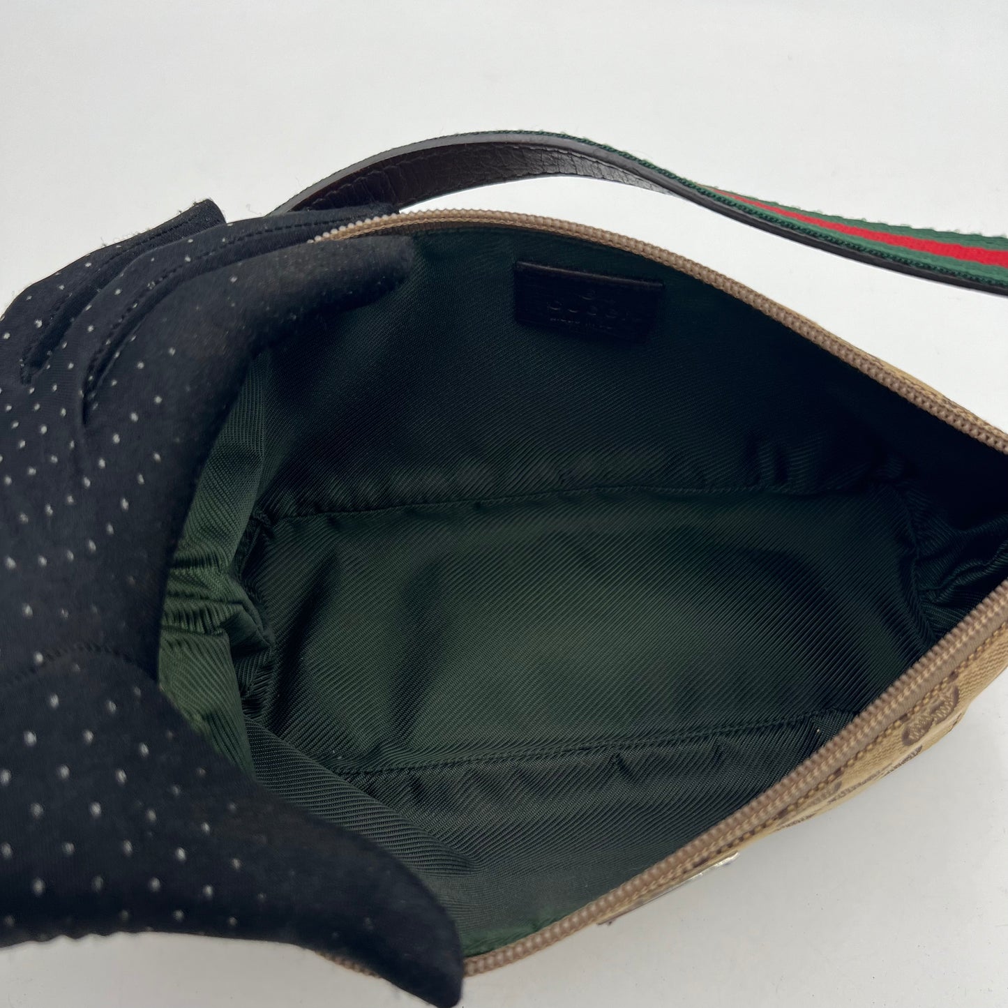 Gucci Brown Monogram Canvas Sherryline Boat Pochette