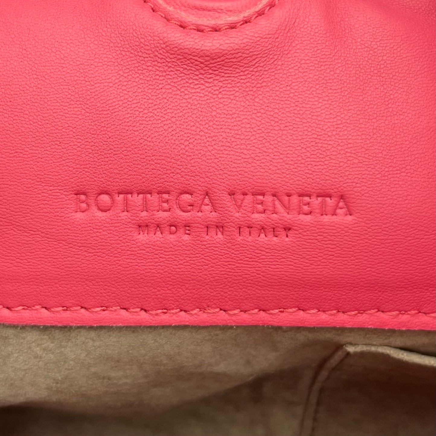 Bottega Veneta Pink Intrecciato Campana Hobo Shoulder Bag