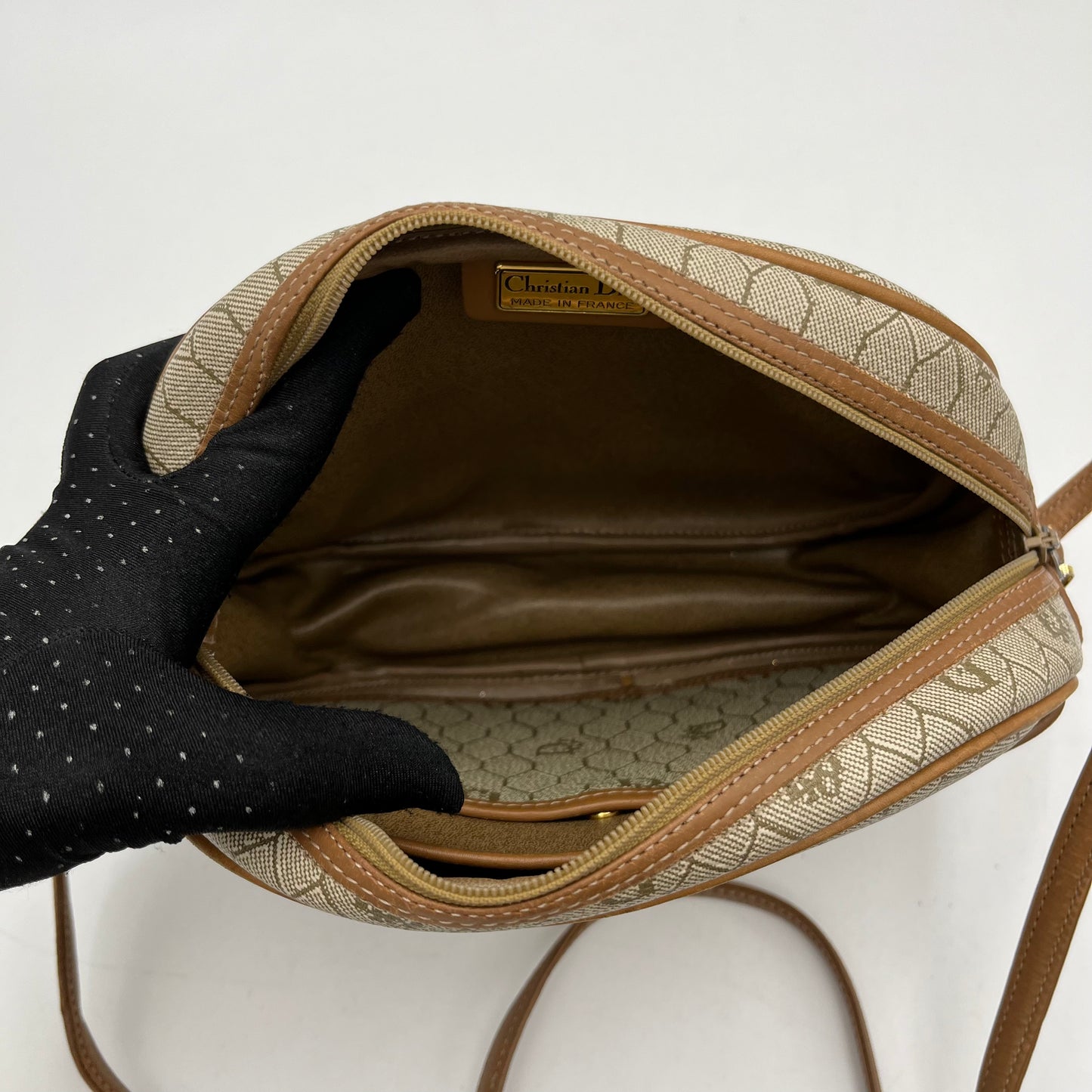 Christian Dior Light Honeycomb Oblong Crossbody