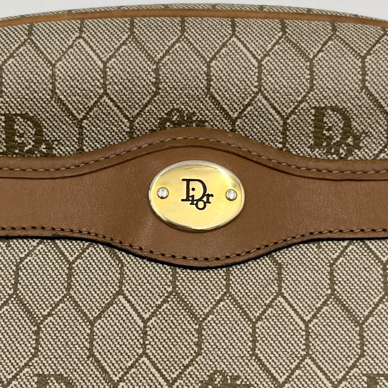 Christian Dior Light Honeycomb Oblong Crossbody