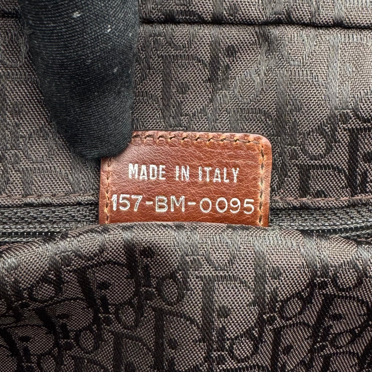Christian Dior by John Galliano Brown Leather Detective Satchel