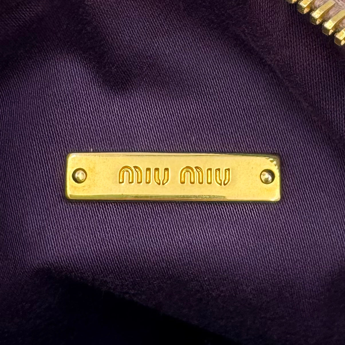 Miu Miu Light Pink Vitello Lux Bow Pochette
