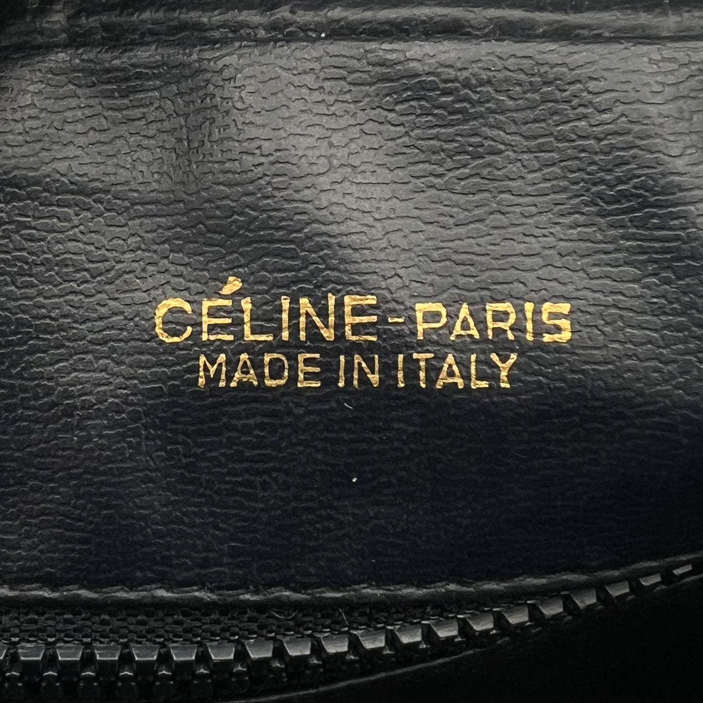 Celine Paris Navy Blue C Horse Carriage Medium Crossbody