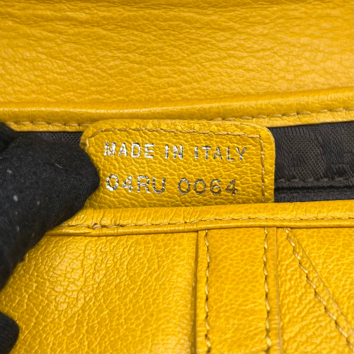 Christian Dior Yellow Leather Saddle SHW