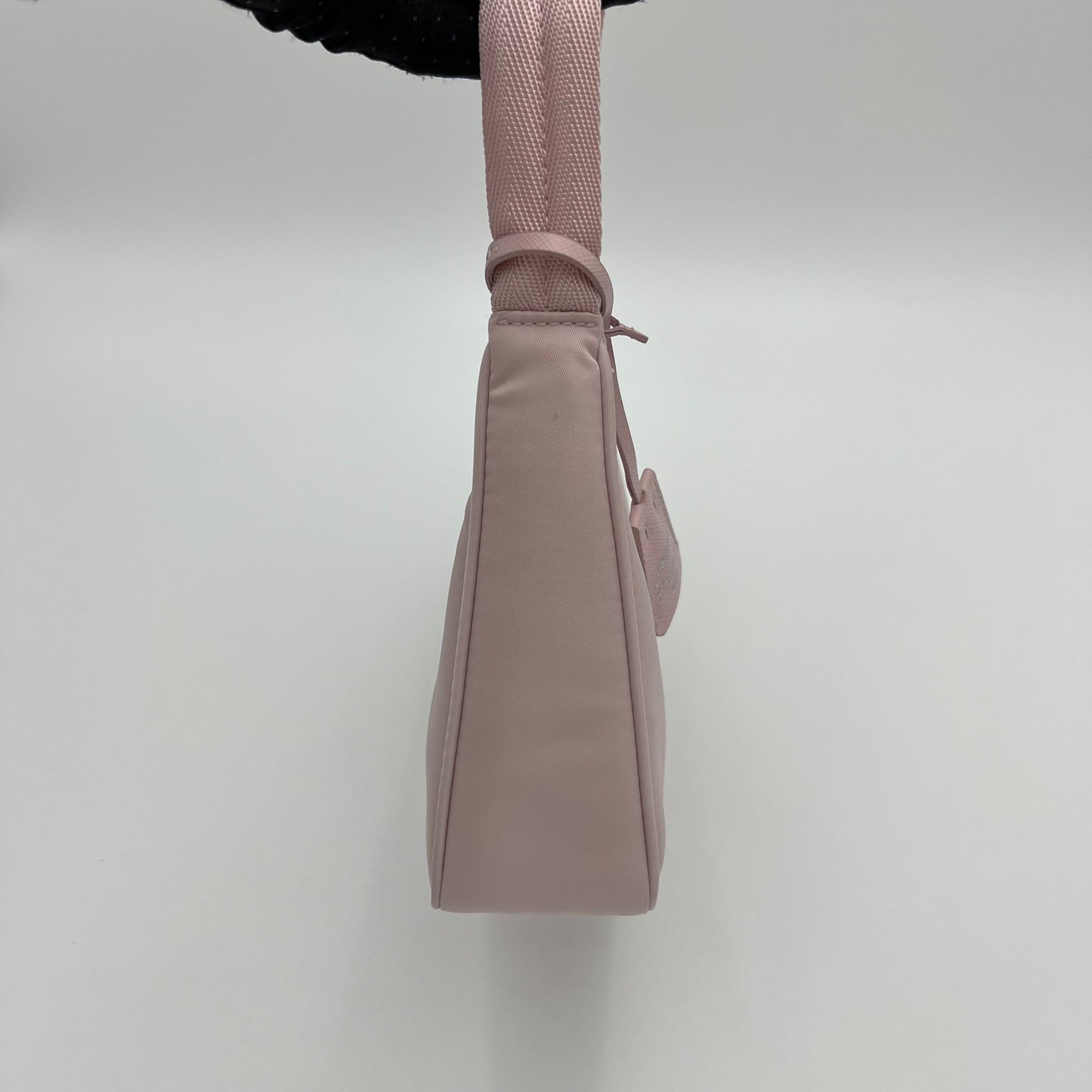 Prada Alabaster Pink Nylon Re-Edition 2000 Mini Hobo Bag