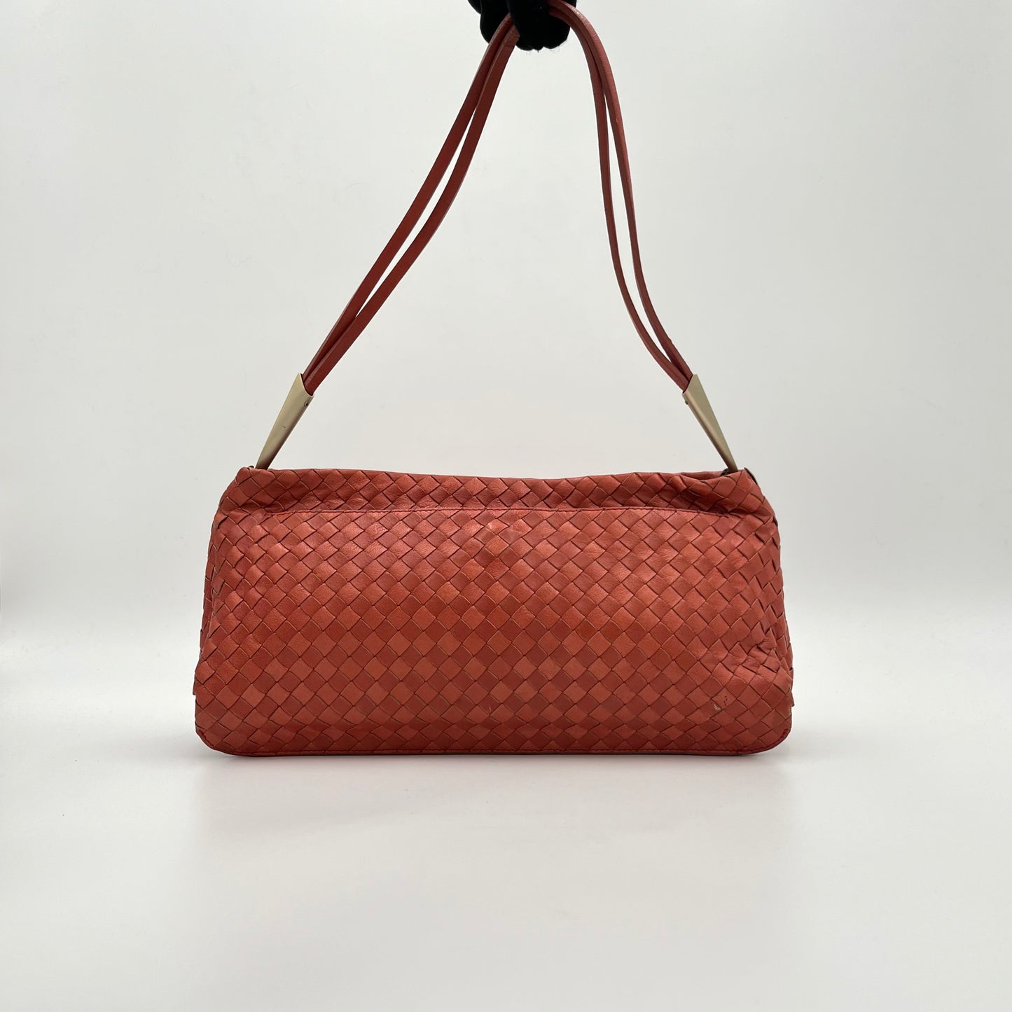 Bottega Veneta Coral Intrecciato Shoulder Bag
