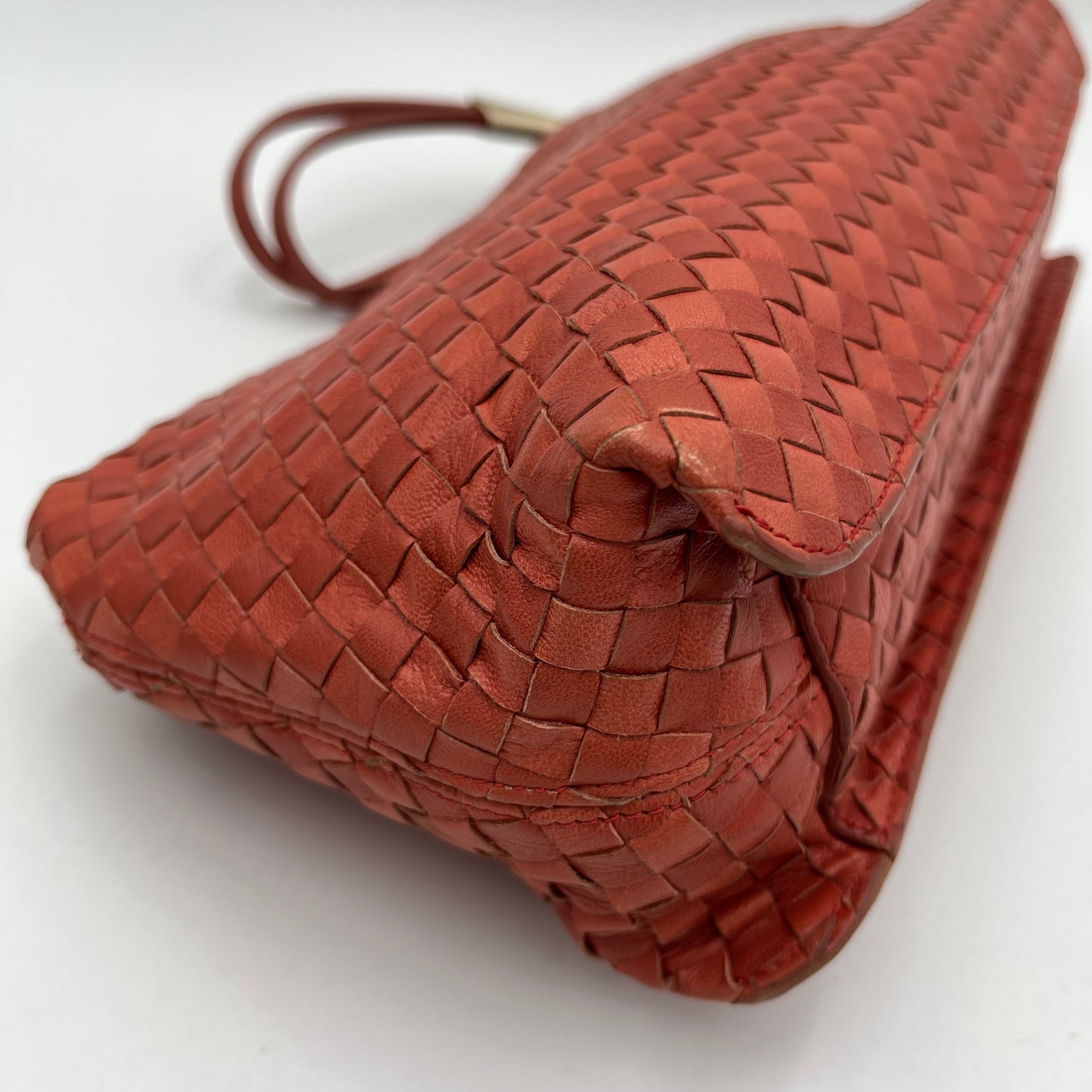 Bottega Veneta Coral Intrecciato Shoulder Bag