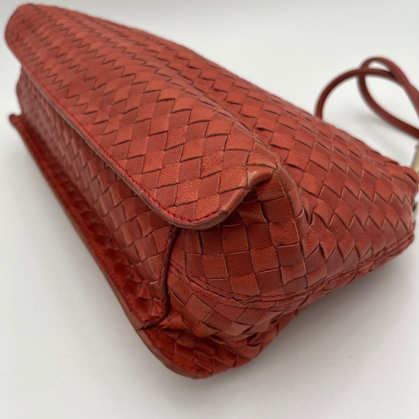 Bottega Veneta Coral Intrecciato Shoulder Bag