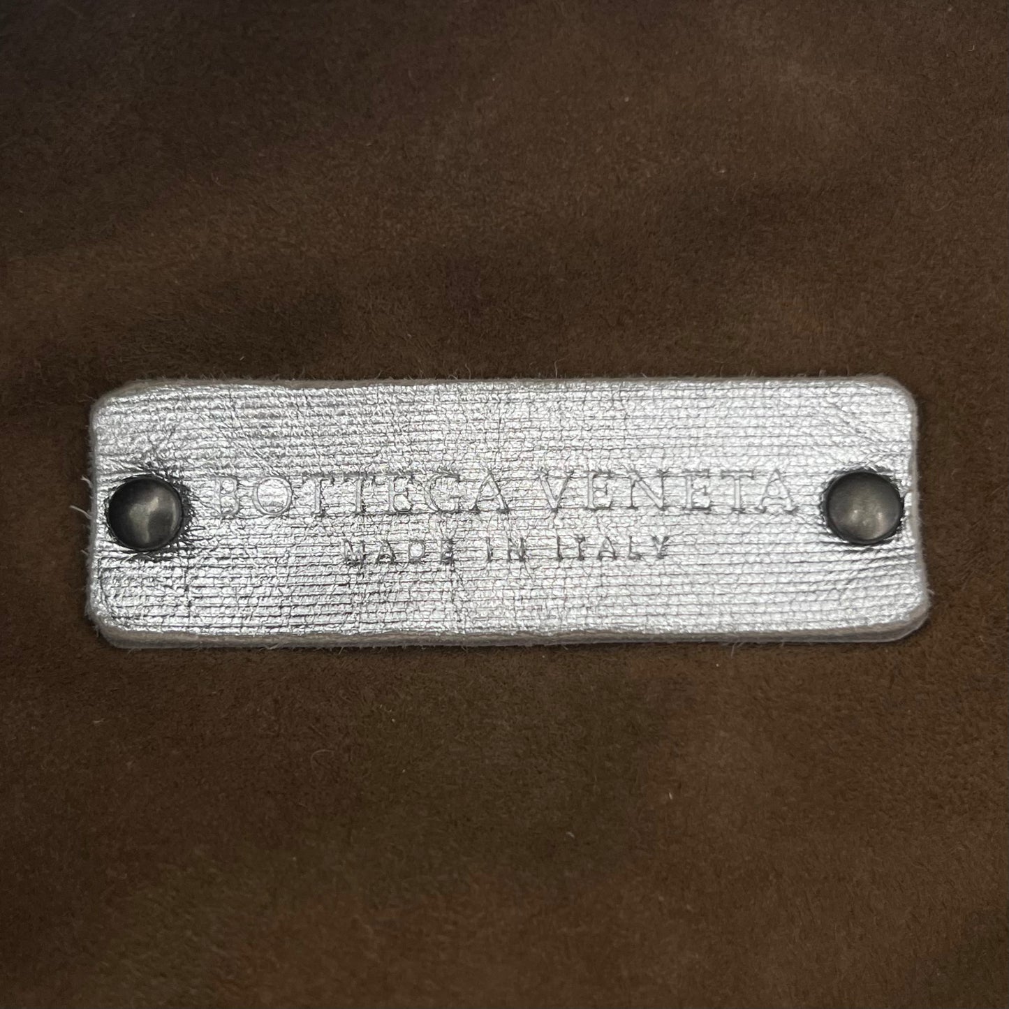 Bottega Veneta Silver Nappa Intrecciato Hobo Shoulder Bag