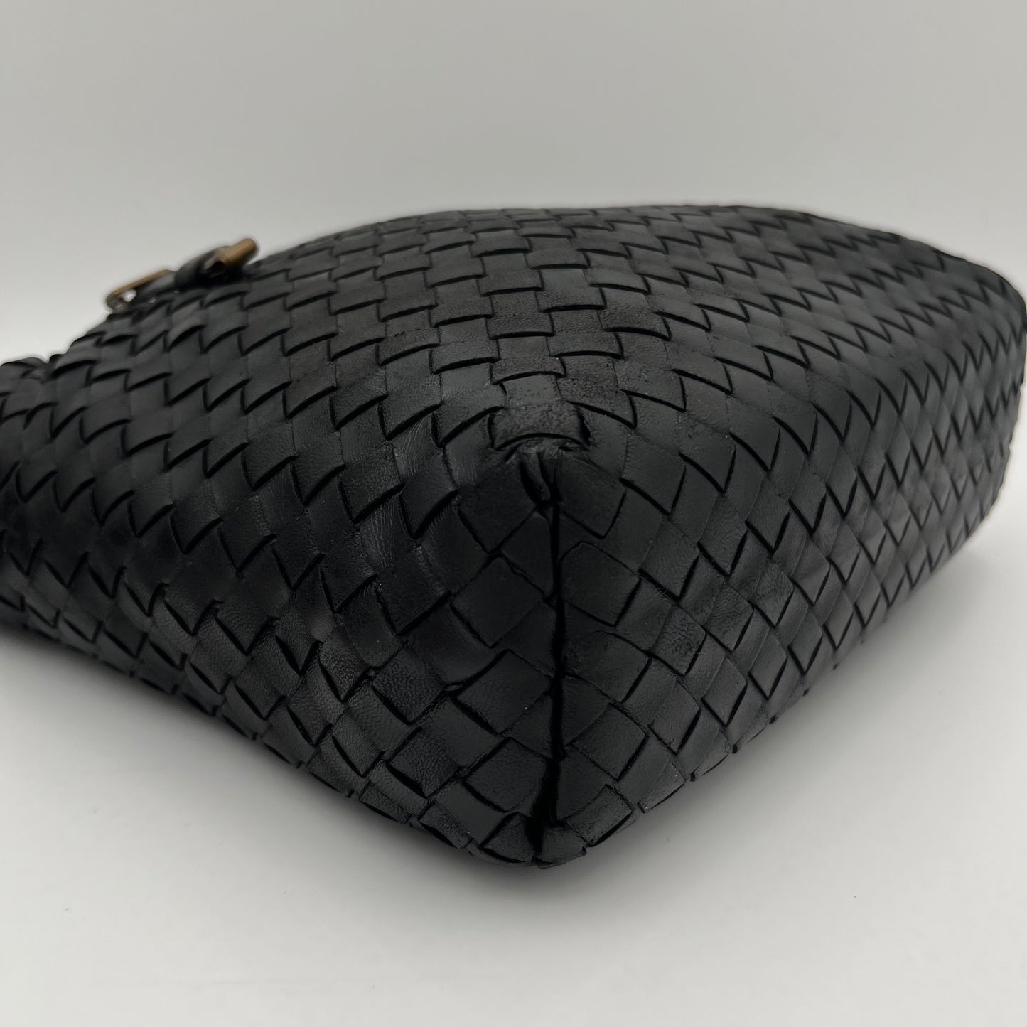 Bottega Veneta Black Intrecciato Small Tote Bag