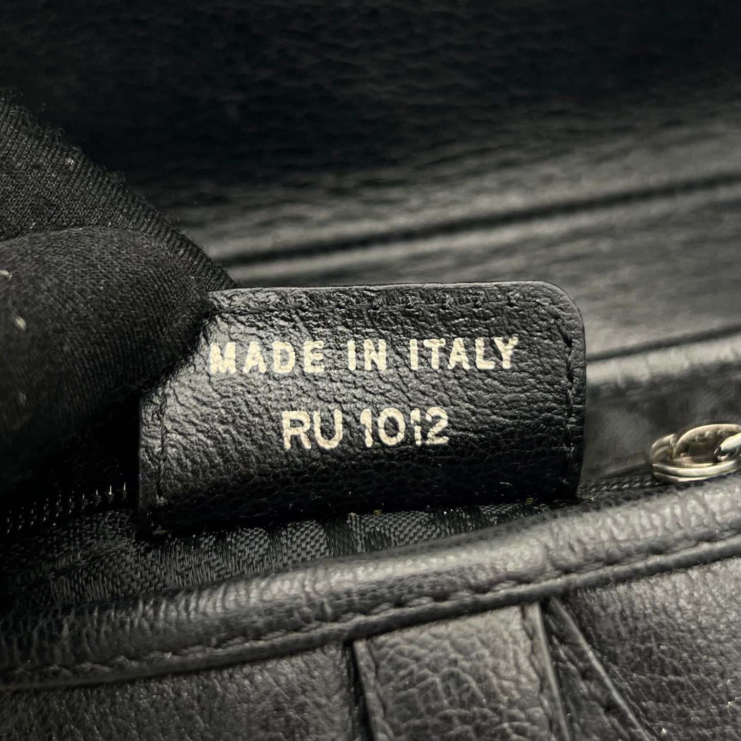 Christian Dior Black Leather Saddle SHW