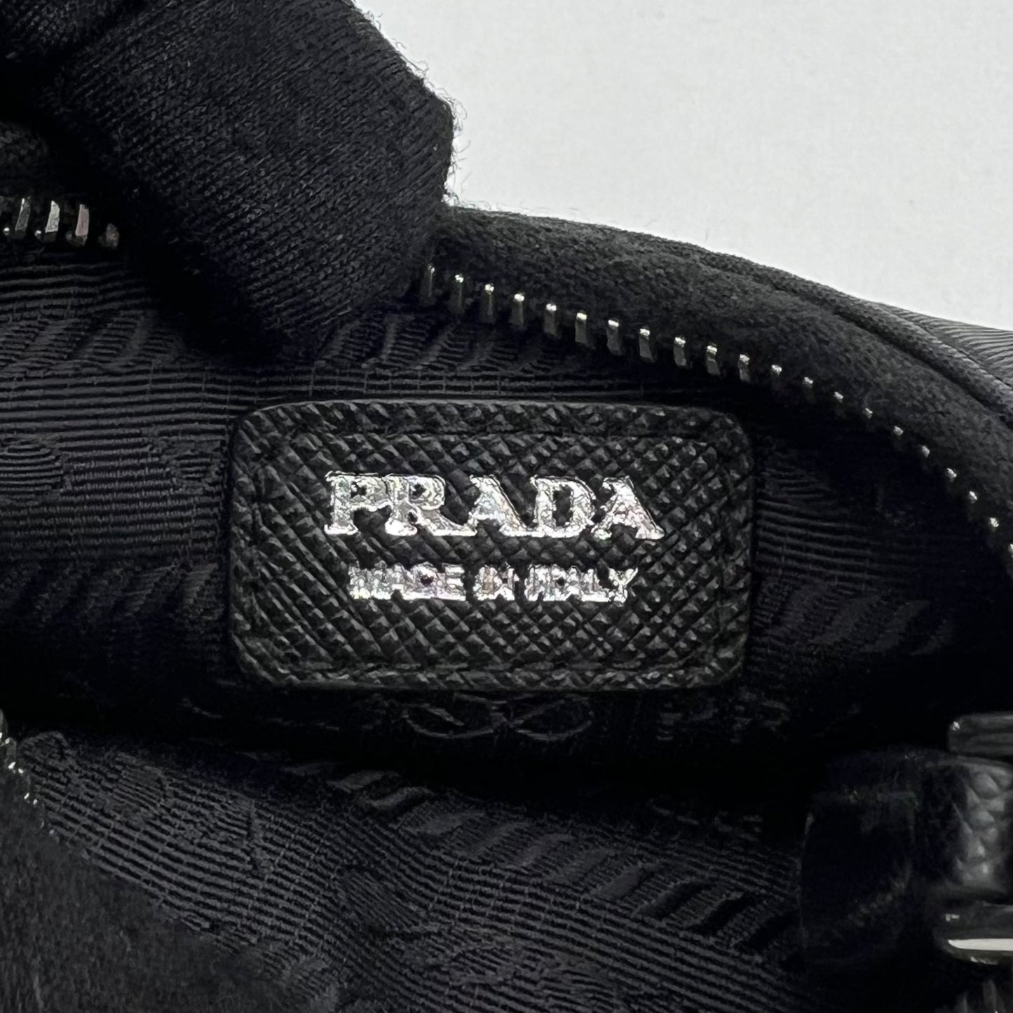 Prada Black Nylon Mini Hobo Bag