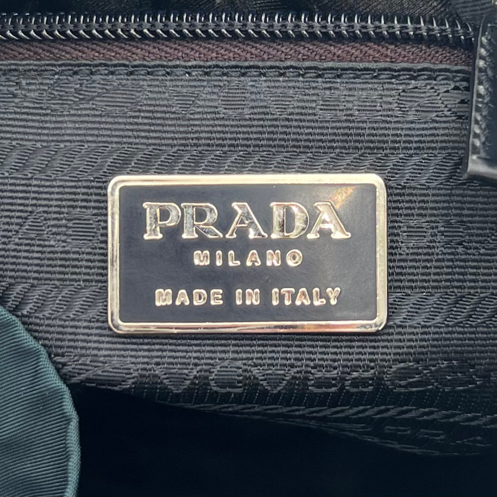 Prada Blue Green Nylon Small Backpack
