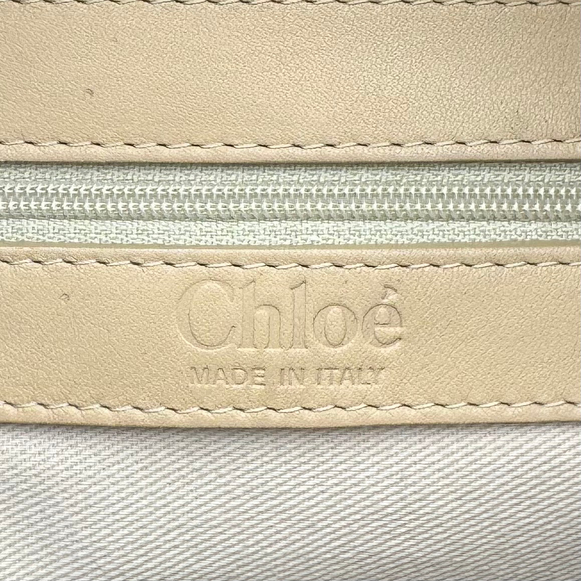 Chloe Beige Python and Leather Large Silverado