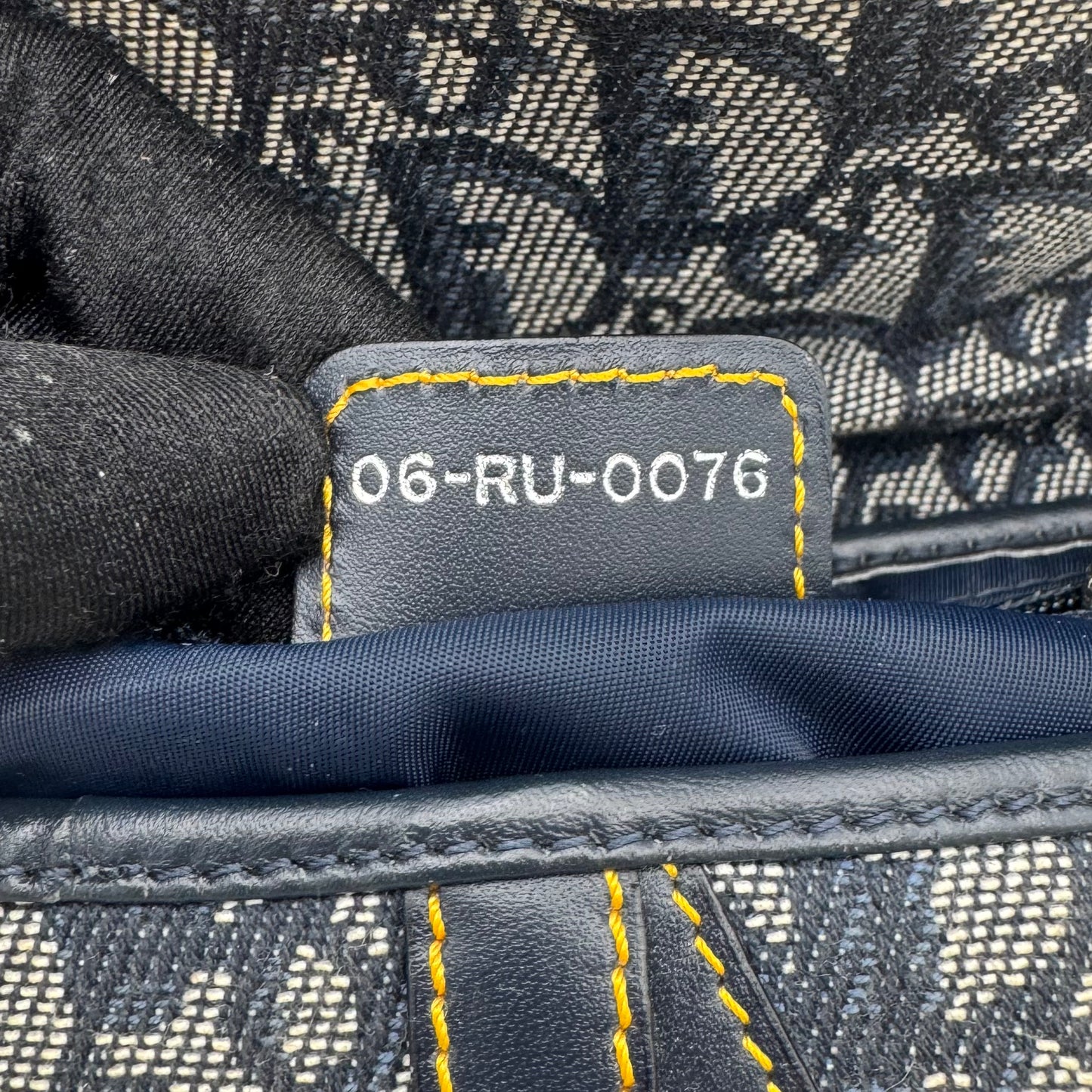 Christian Dior Blue Monogram Canvas Saddle SHW