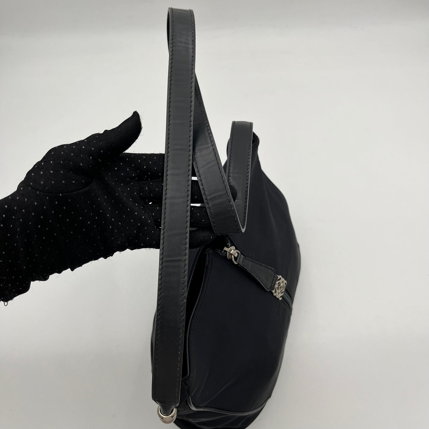 Loewe Black Nylon Shoulder Bag