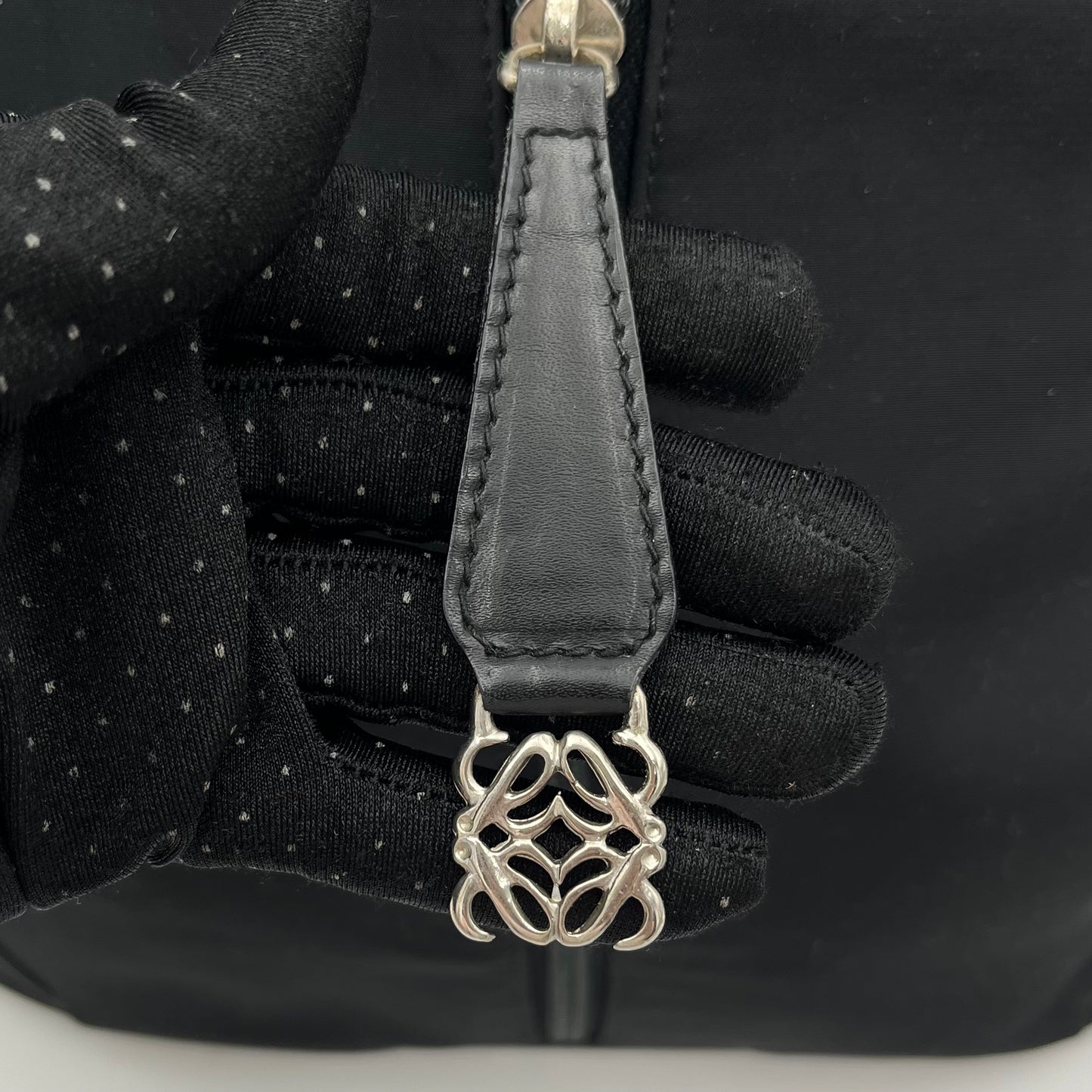 Loewe Black Nylon Shoulder Bag