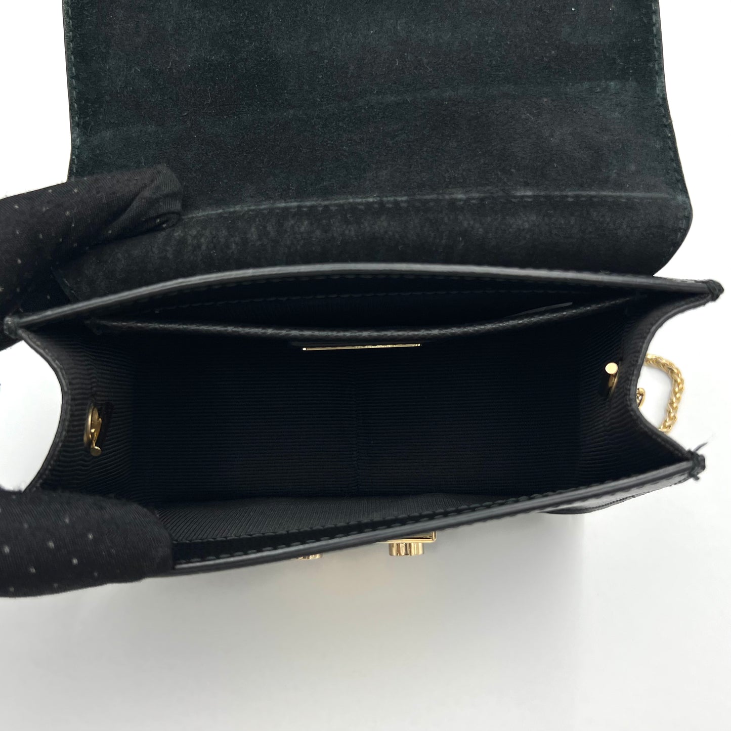 Furla Black Leather Mini Metropolis Crossbody